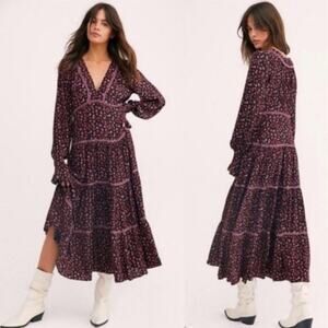 Free People Take a Little Time Midi Dress size XS/ 4
